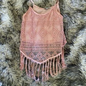 Charlotte Russe see through crop top